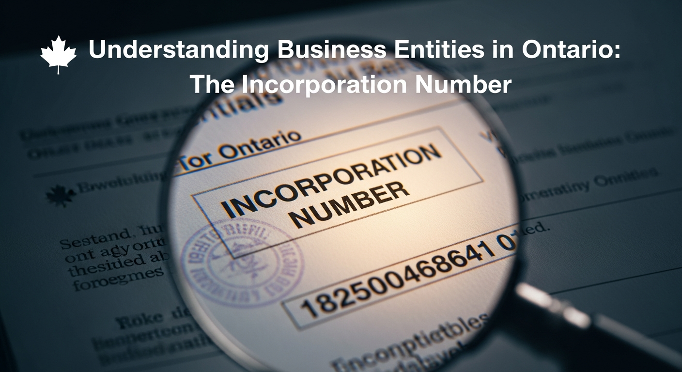 Understanding Business Entities in Ontario: The Incorporation Number