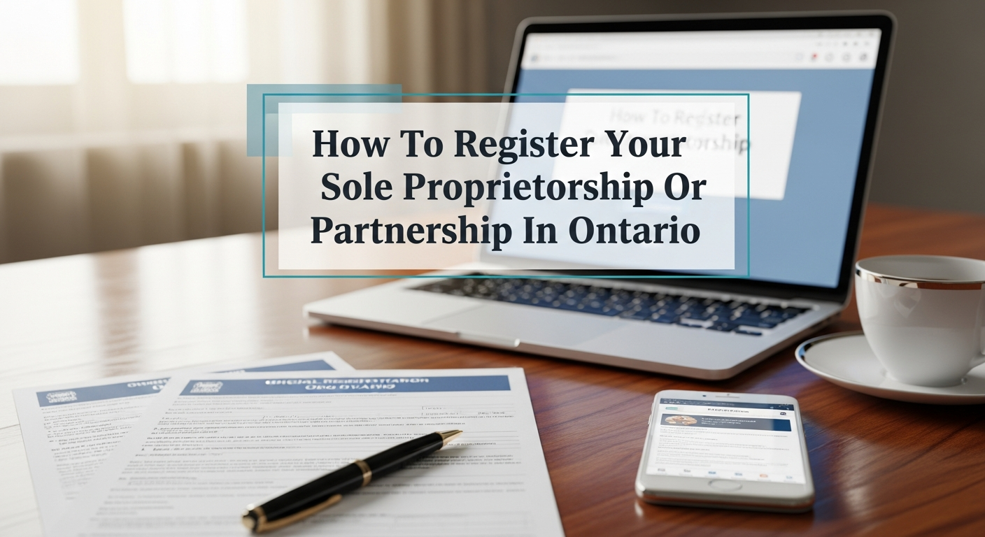 How To Register Your Sole Proprietorship Or Partnership In Ontario