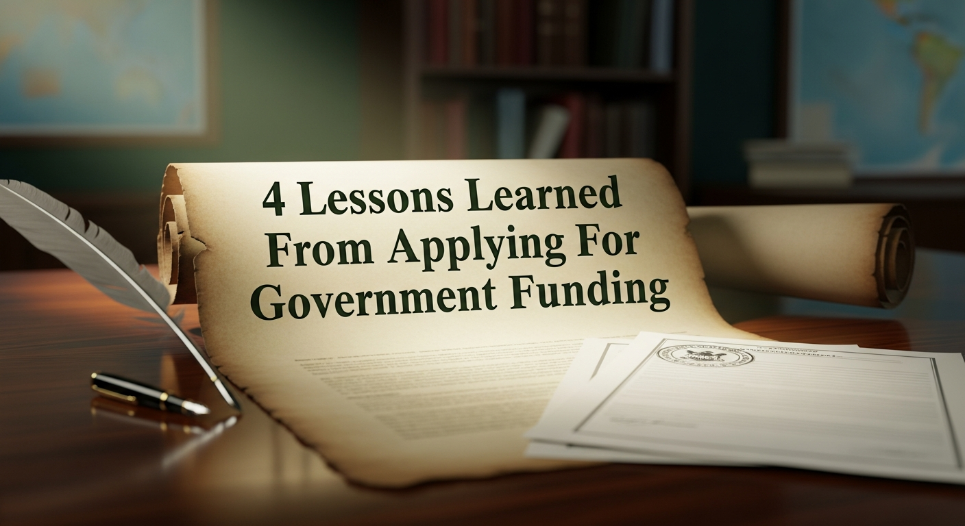 4 Lessons Learned From Applying For Government Funding