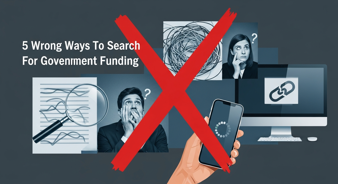 5 Wrong Ways To Search For Government Funding