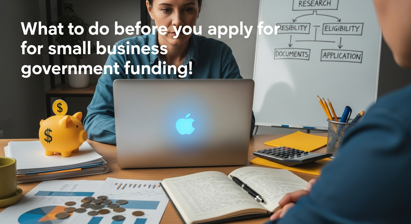 What to do before you apply for small business government funding!