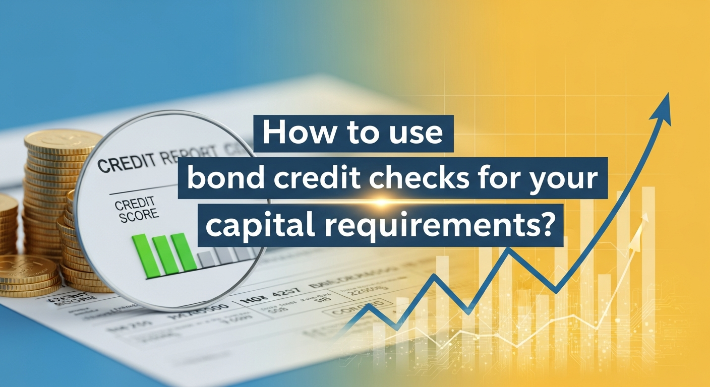 How to use bond credit checks for your capital requirements?