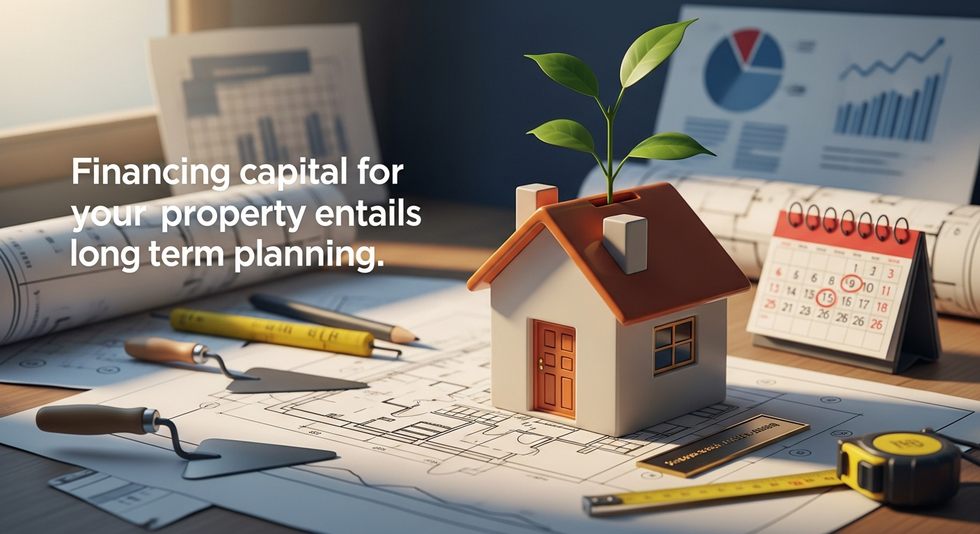 Financing capital for your property entails long term planning