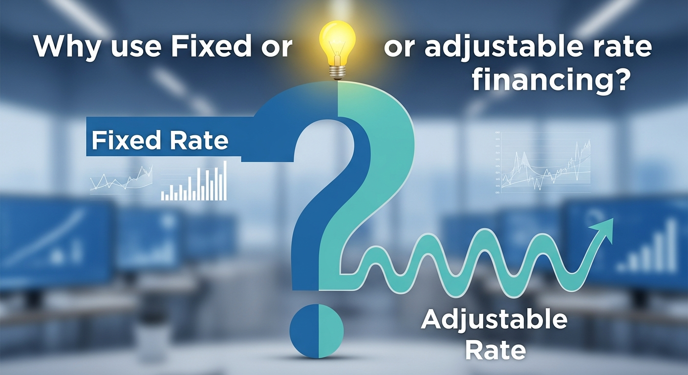 Why use fixed or adjustable rate financing?