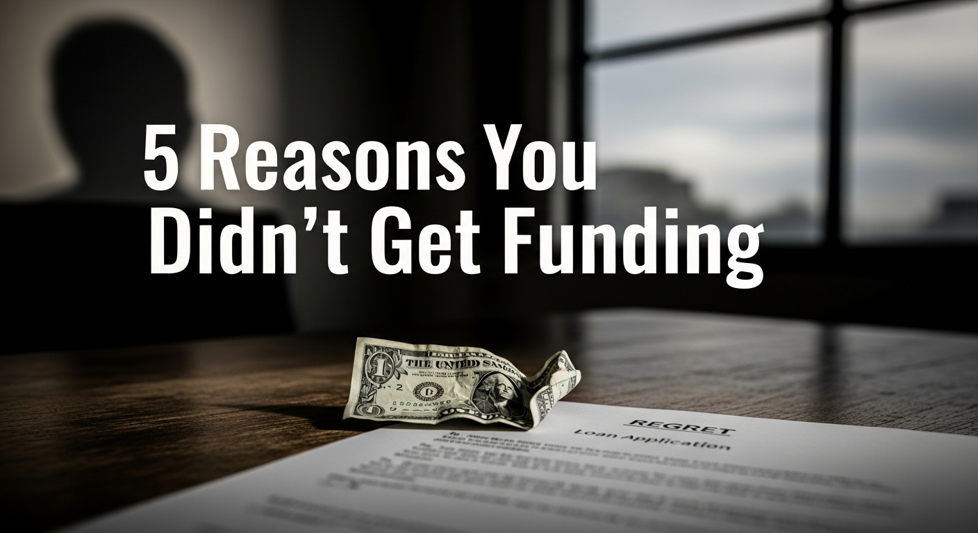 5 Reasons You Didn't Get Funding