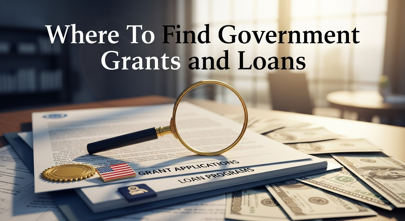 Where To Find Government Grants and Loans