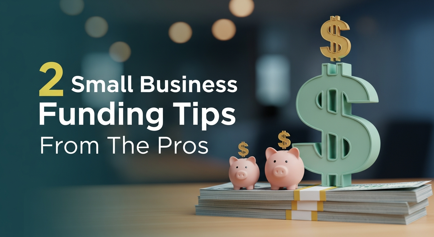 2 Small Business Funding Tips From The Pros