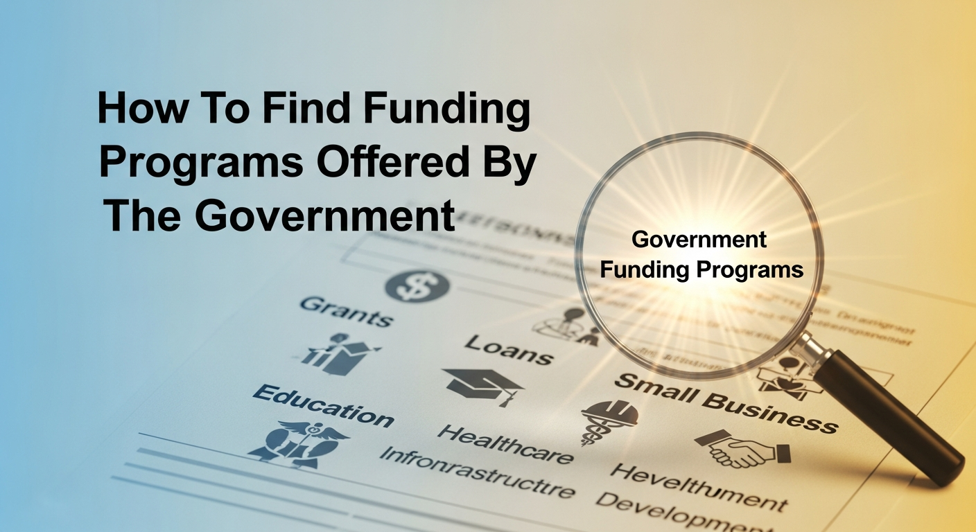 How To Find Funding Programs Offered By The Government