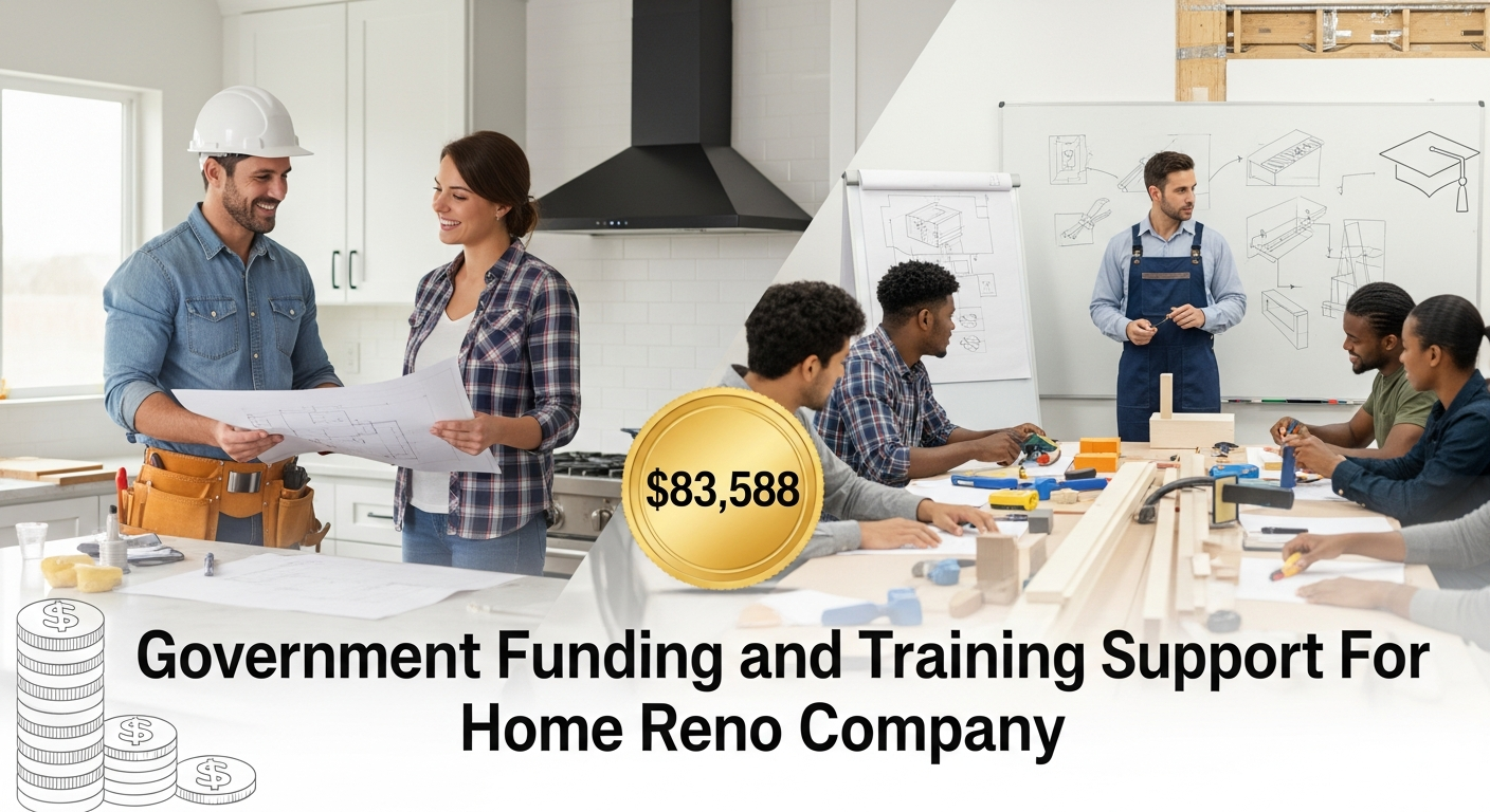 $83,588 In Government Funding and Training Support For Home Reno Company
