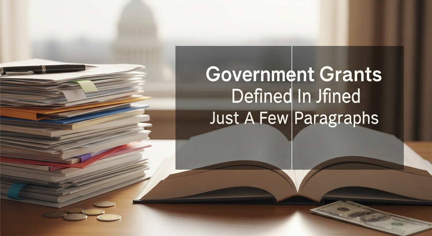 Government Grants Defined In Just A Few Paragraphs