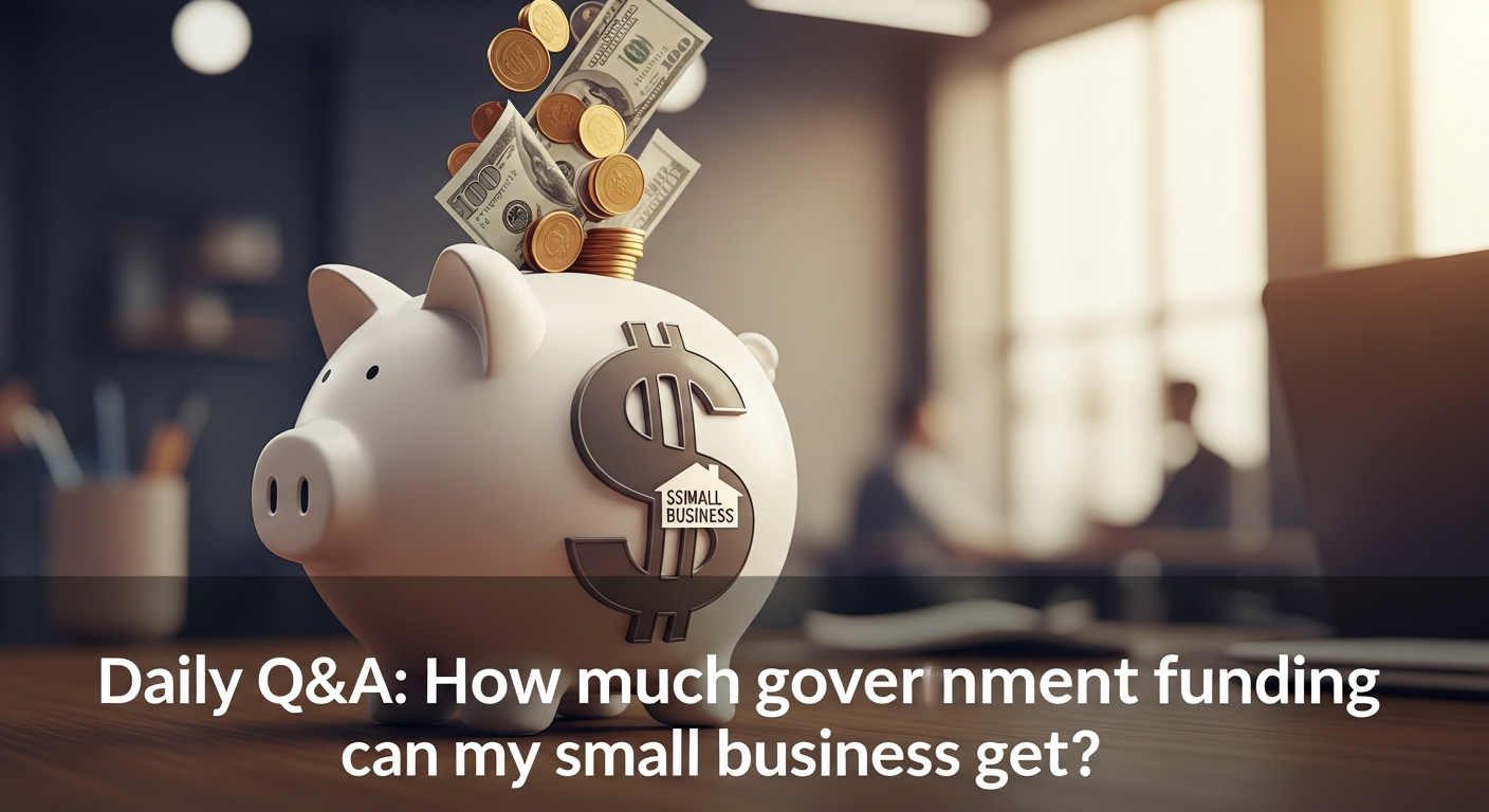Daily Q&A: How much government funding can my small business get?