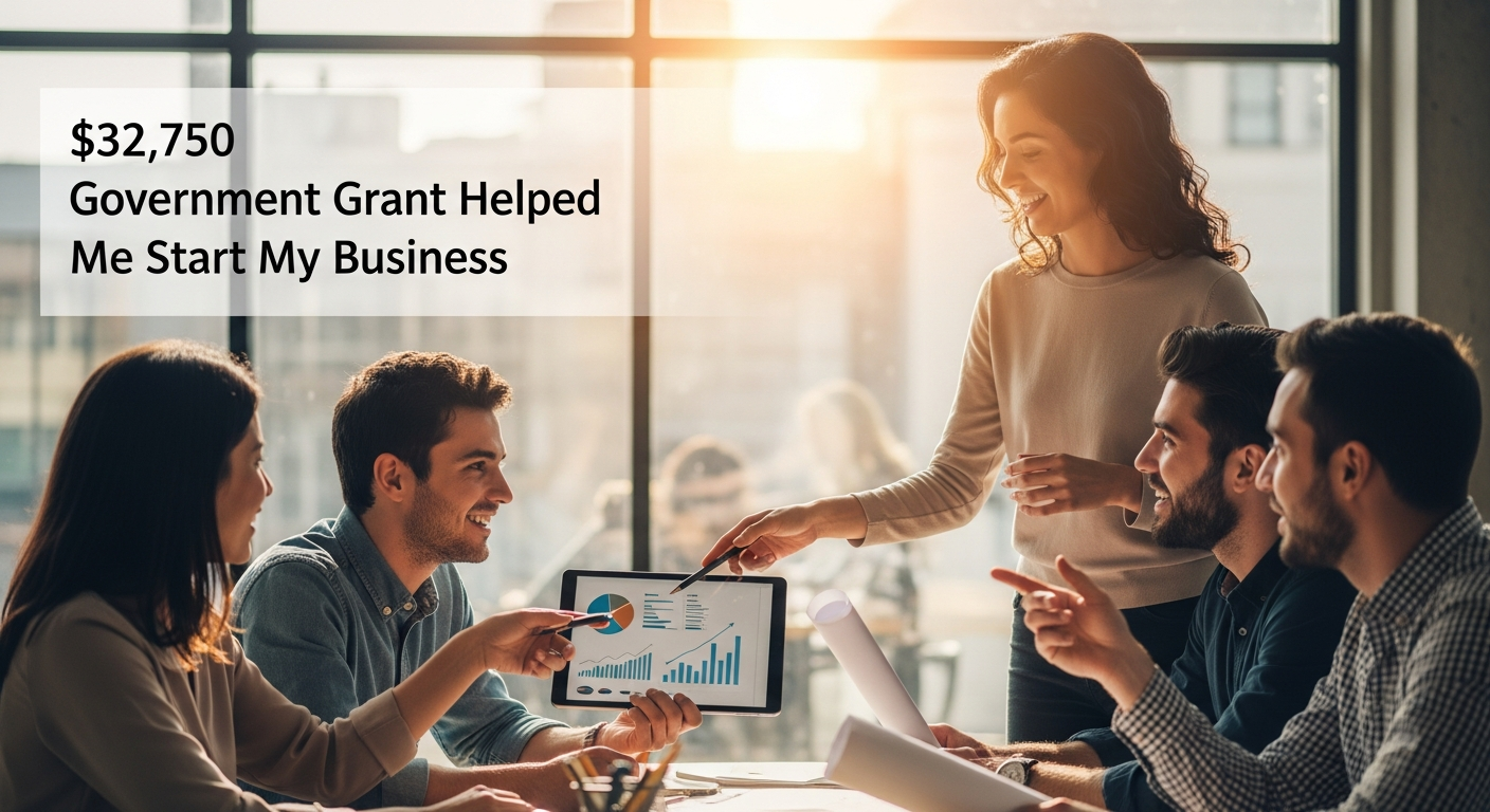 $32,750 Government Grant Helped Me Start My Business