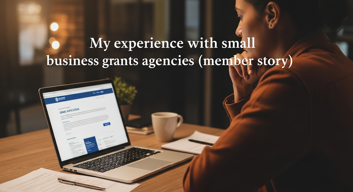 My experience with small business grants agencies (member story)