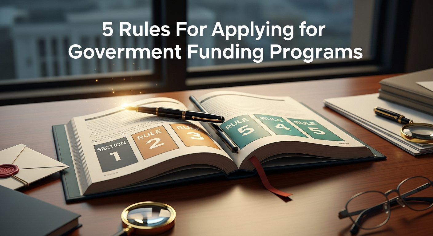 5 Rules For Applying for Government Funding Programs