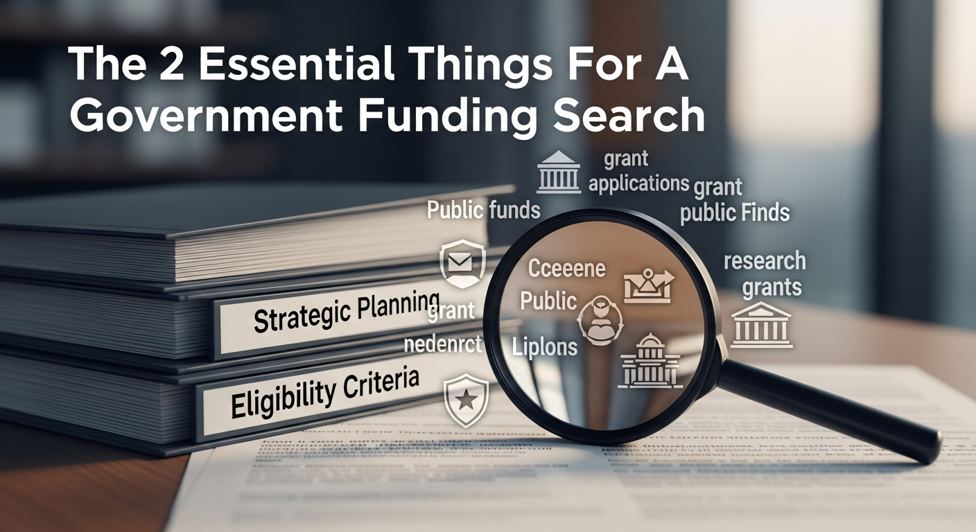 The 2 Essential Things For A Government Funding Search