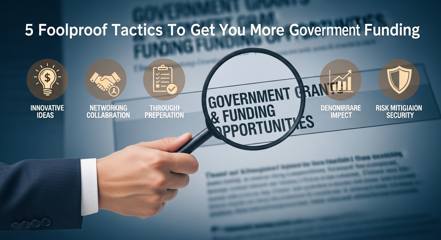 5 Foolproof Tactics To Get You More Government Funding