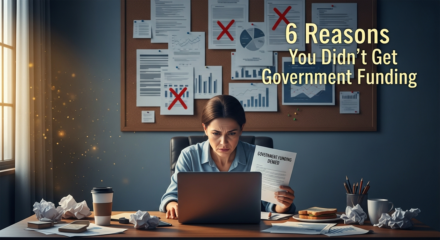 6 Reasons You Didn't Get Government Funding