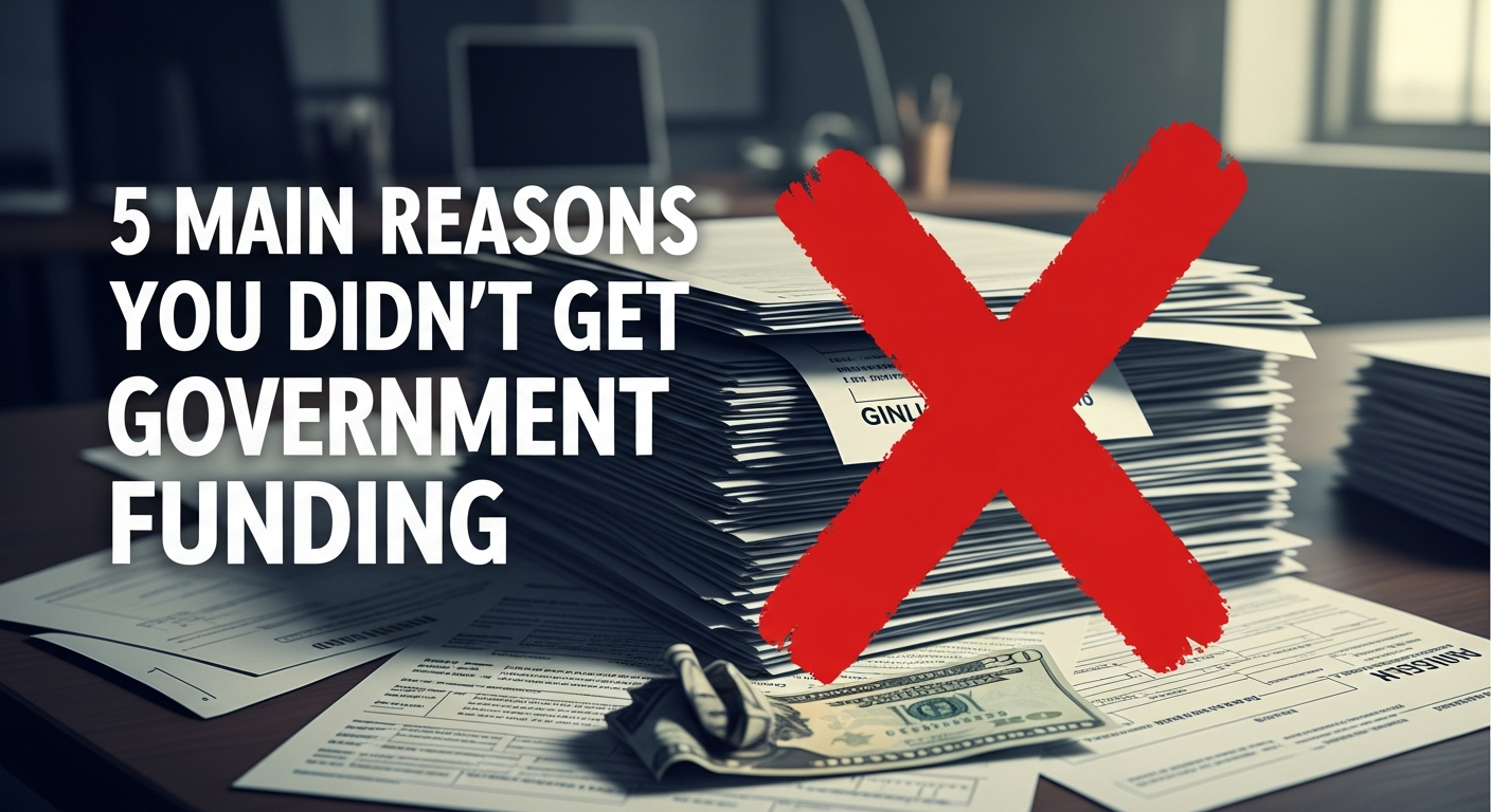 5 Main Reasons You Didn't Get Government Funding
