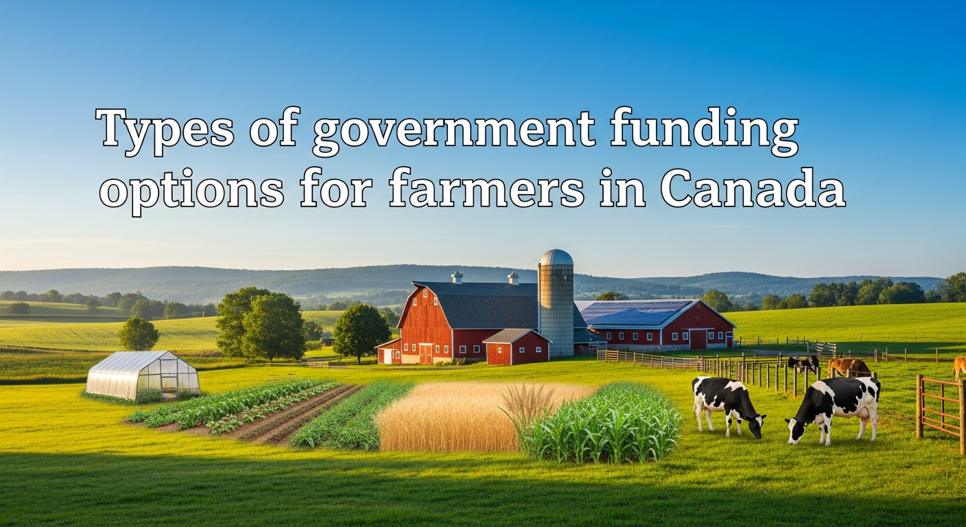 Types of government funding options for farmers in Canada