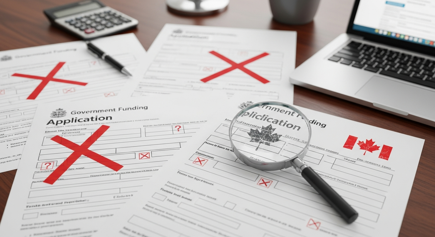 Government funding application mistakes for small businesses in Canada