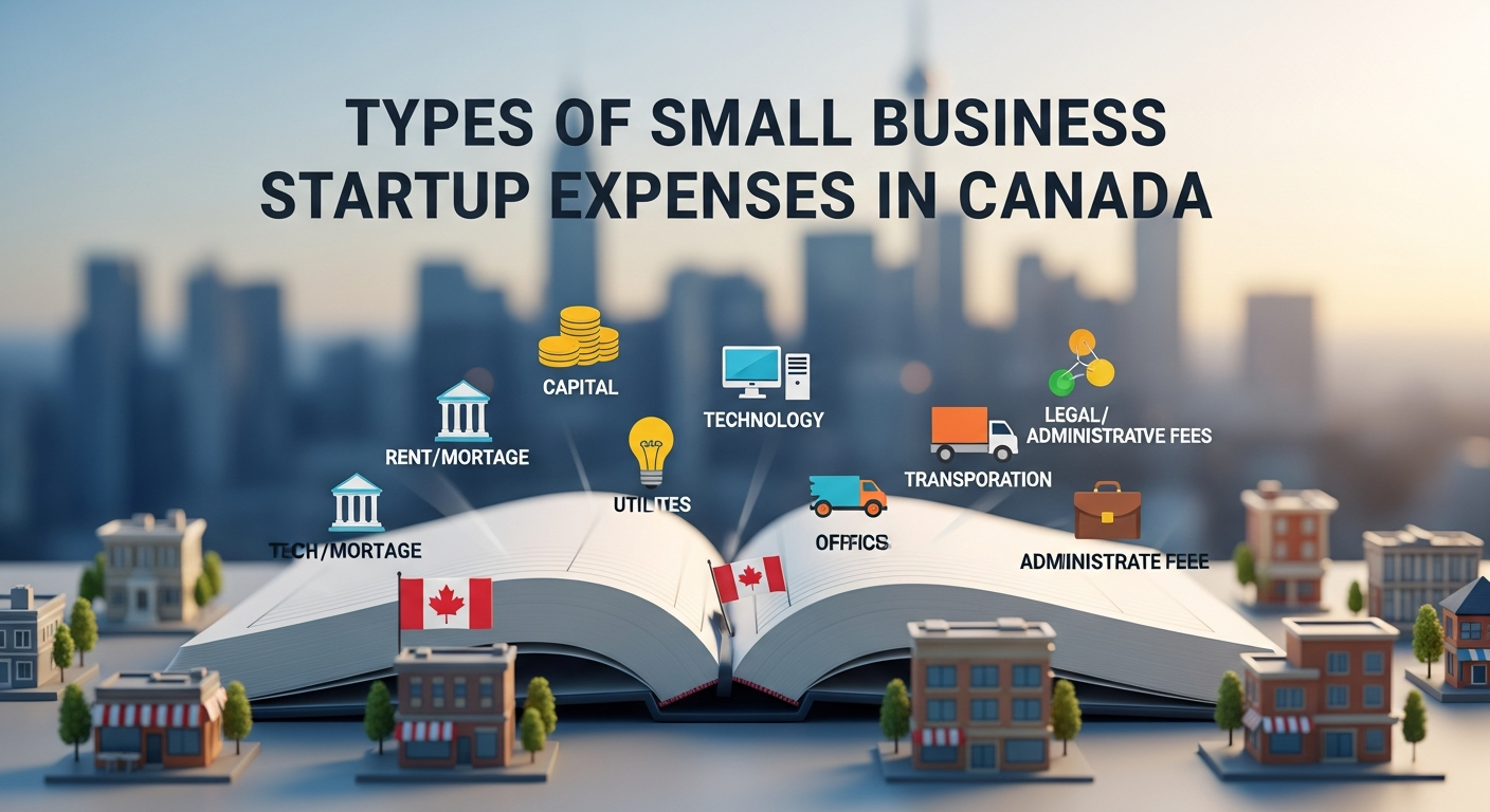 Types of small business startup expenses in Canada