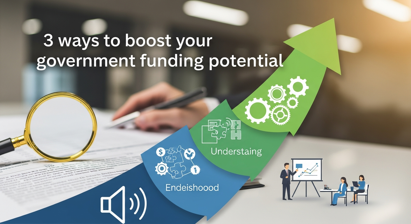 3 ways to boost your government funding potential