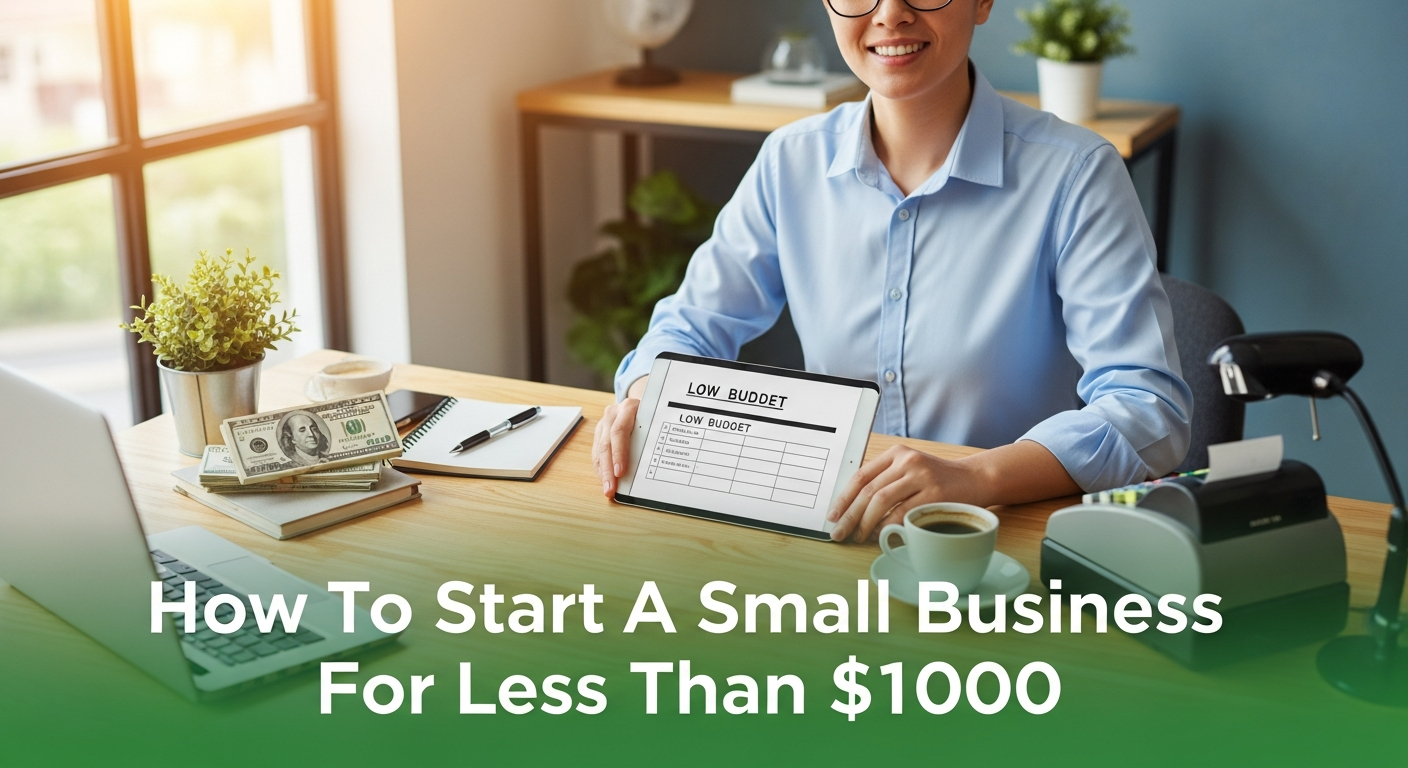How To Start A Small Business For Less Than $1000