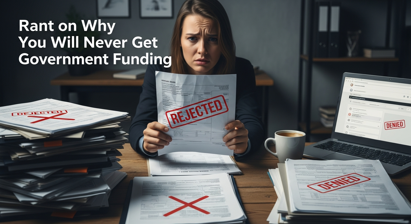Rant on Why You Will Never Get Government Funding