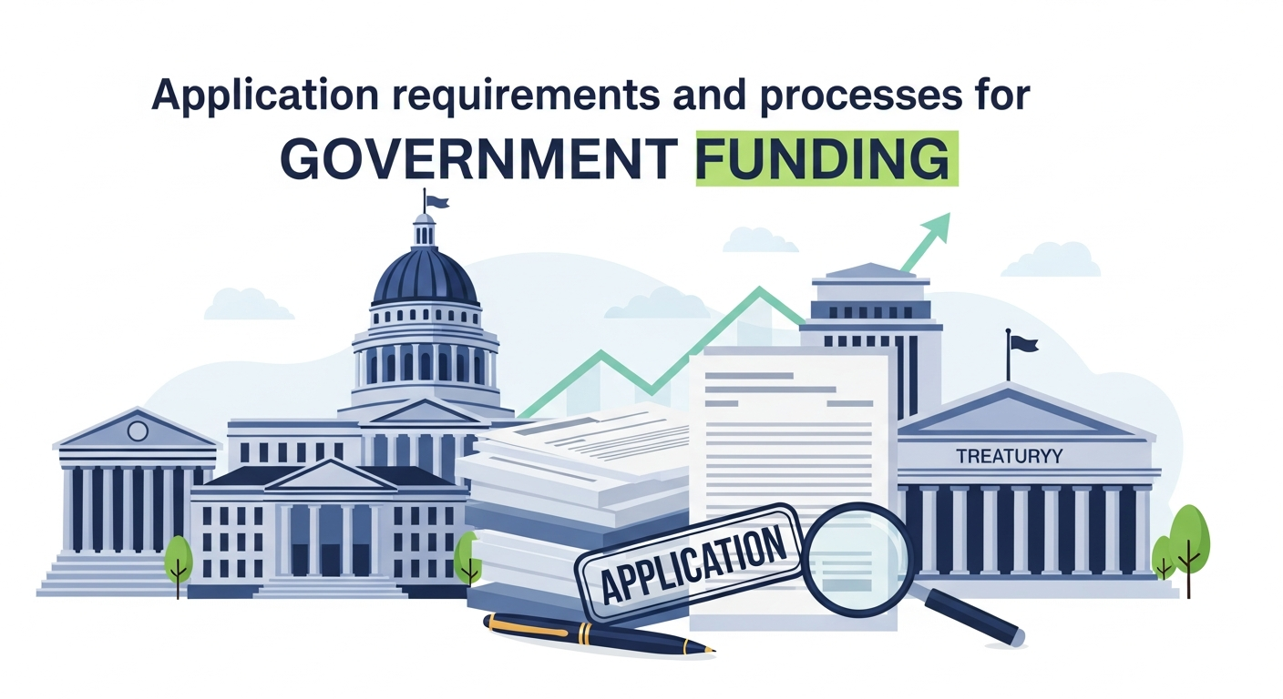 Application requirements and processes for accessing government funding
