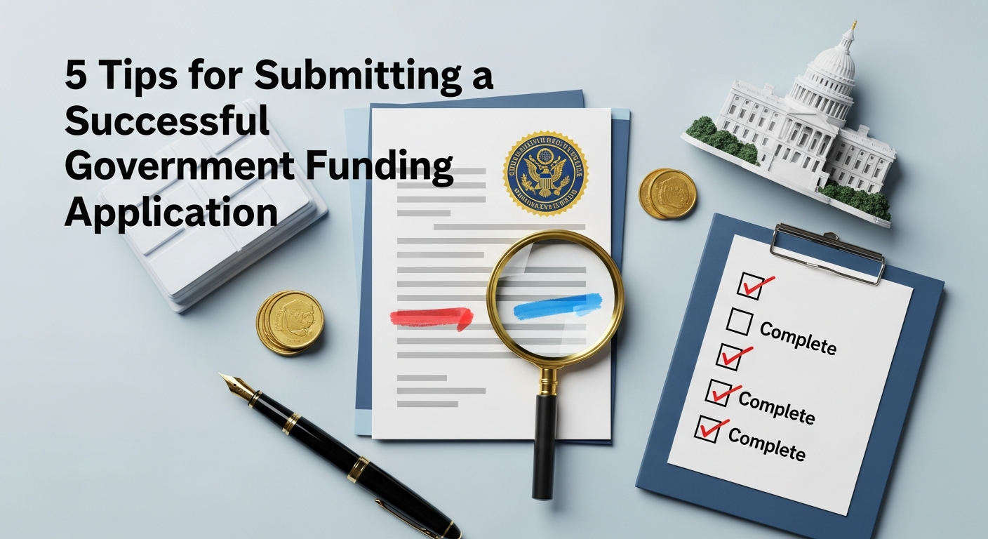 5 Tips for Submitting a Successful Government Funding Application